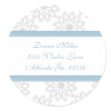 Snowflakes Address Labels stickers