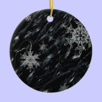 Snowflakes and Angel ornaments