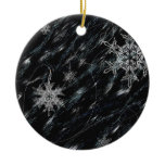 Snowflakes and Angel Christmas Tree Ornament