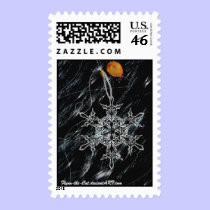 Snowflakes and balloons - postage 2 stamps