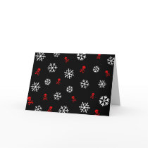 Snowflakes and Skulls Card
