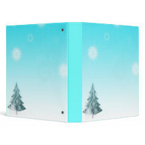 Snowflakes and Tree Vinyl Binders