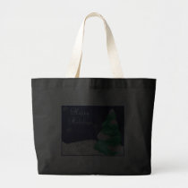 Snowflakes and Tree Christmas Shopping Bag