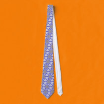 Snowflakes and Vines Fractal ties