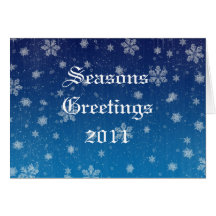 Snowflakes at Christmas Card