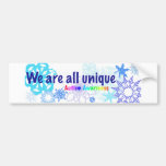 snowflakes_autism bumper stickers