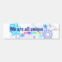 snowflakes_autism bumper stickers
