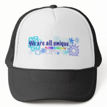 snowflakes_autism trucker hat