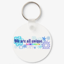 snowflakes_autism keychains