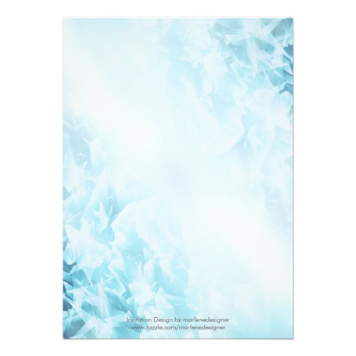 Snowflakes Birthday Invitation