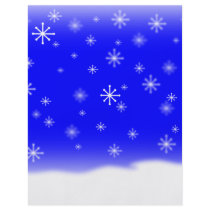 SNOWFLAKES BLUE flyers