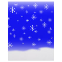 SNOWFLAKES BLUE letterhead