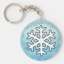 SNOWFLAKES  by SHARON SHARPE Key Chain