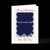 Snowflakes Christmas Card cards