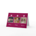Snowflakes Christmas holiday story custom photo card