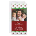 Snowflakes Christmas Photo Card photo cards