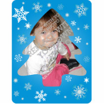 Snowflakes Christmas Tree Photo Ornament photo sculptures by holidayornaments Snowflakes Christmas Tree Photo Ornament photo sculptures