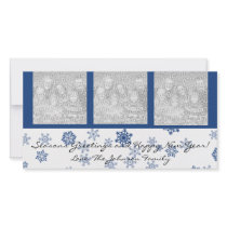 Snowflakes Famiy Holiday Photo Cards photo cards