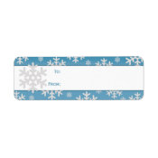 Snowflakes Gift Labels