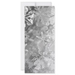 snowflakes gray greys winter digital realism layer personalized rack card