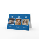 Snowflakes Hanukkah holiday story custom photo card