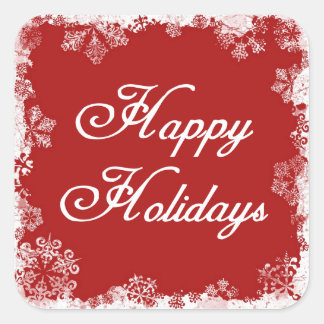 Happy Holidays Stickers | Zazzle