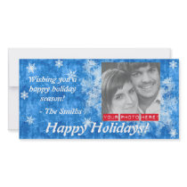 Snowflakes Holiday Photo Card photo cards by novelconcept Snowflakes Holiday Photo Card photo cards