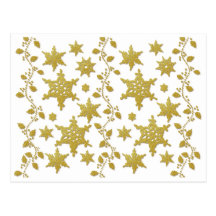 Snowflakes holly Christmas holiday party copy Post Cards