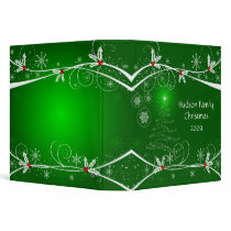 Snowflakes Holly Tree Photo Album binders