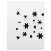 snowflakes icon letterhead design