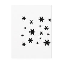 snowflakes icon postcards