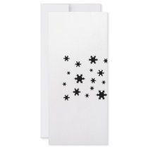 snowflakes icon rack card design