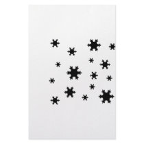 snowflakes icon stationery