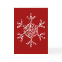 Snowflakes in a Snowflake - Greeting Card