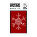 Snowflakes in a Snowflake - Postage Stamp by thehollyleaf Snowflakes in a Snowflake - Postage Stamp