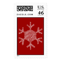 Snowflakes in a Snowflake - Postage Stamp