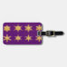 Snowflakes in Gold Luggage Tag & Strap