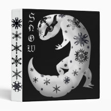 Snowflakes Leopard Gecko Binder