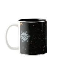 Snowflakes & Lights mug