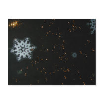 Snowflakes & Lights postcard
