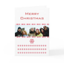 Snowflakes Merry Christmas Stripes Family Photo cards by samack Snowflakes Merry Christmas Stripes Family Photo cards