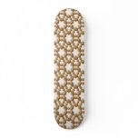 Snowflakes - Milk Chocolate and White Chocolate Custom Skate Board