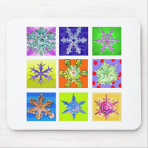 Snowflakes mousepads by erika1201 Snowflakes mousepads