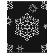 snowflakes_on_black custom flyer