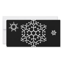 snowflakes_on_black photo greeting card
