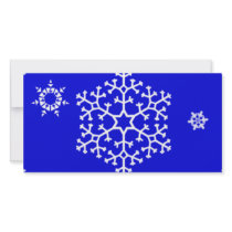 snowflakes_on_blue photo cards by CreativeColours snowflakes_on_blue photo cards
