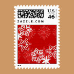 Snowflakes on Brocade Stamp stamps