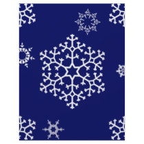 snowflakes_on_dark_blue personalized flyer