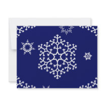 snowflakes_on_dark_blue invitations by CreativeColours snowflakes_on_dark_blue invitations