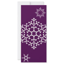 snowflakes_on_dark_magenta rack cards